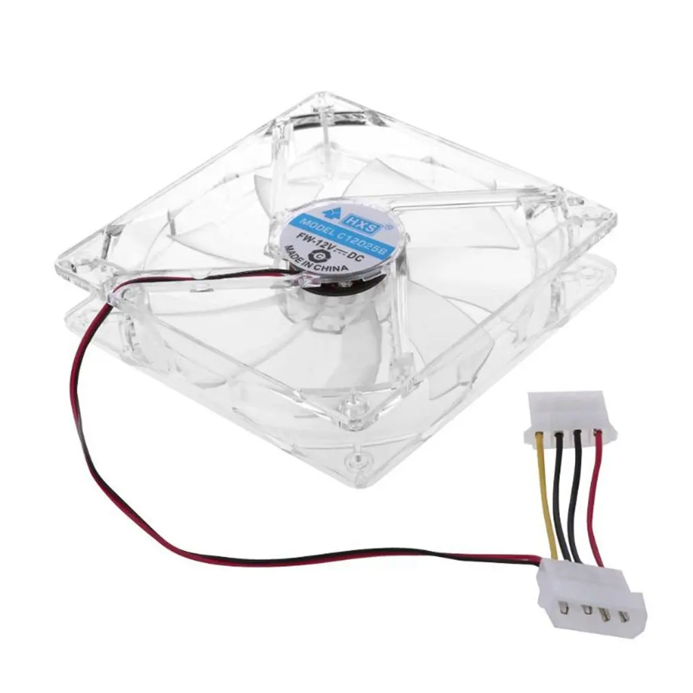 

New LED Light 12CM Computer Fan PC CPU Cooling Cooler Fan For Computer Case CPU Cooler Radiator Computer Accessories