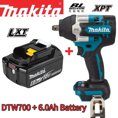 Makita DTW700 Аккумуляторный Ударный Гайковерт 18В Li-Ion 1000 Нм