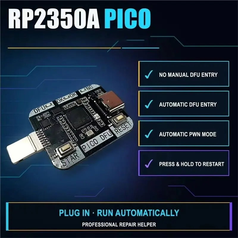 Фото Leading-For RP2350A PIC0 Инженерный Бокс с поддержкой DFU-обновления данных в один клик №4