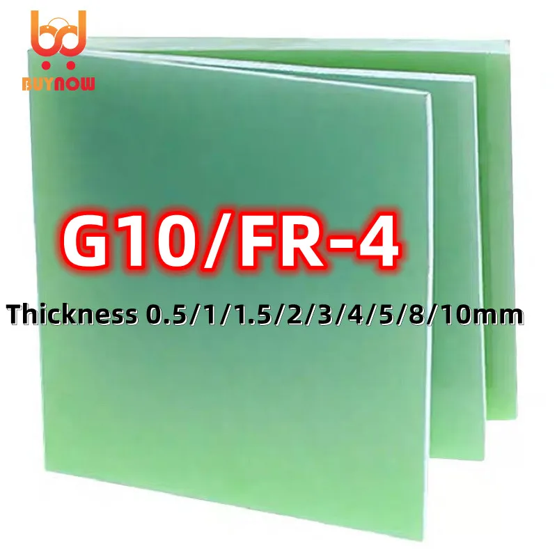 Feuille de fibre de verre FR4  0.5/1/1.5/2/3/4/5mm d'épaisseur  vert clair  plaque époxy G10