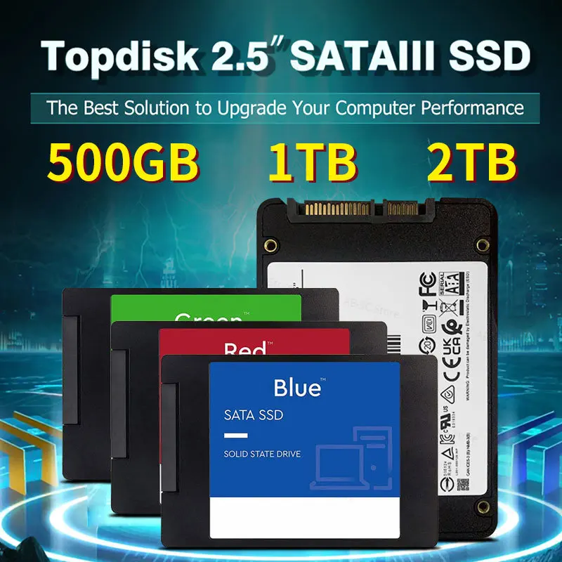 

Original 2.5 Sata3 Hard Drive Disk ssd 500GB HDD High Speed Transfer 1TB 2TB SSD SATA 3 Internal Solid State For Laptop