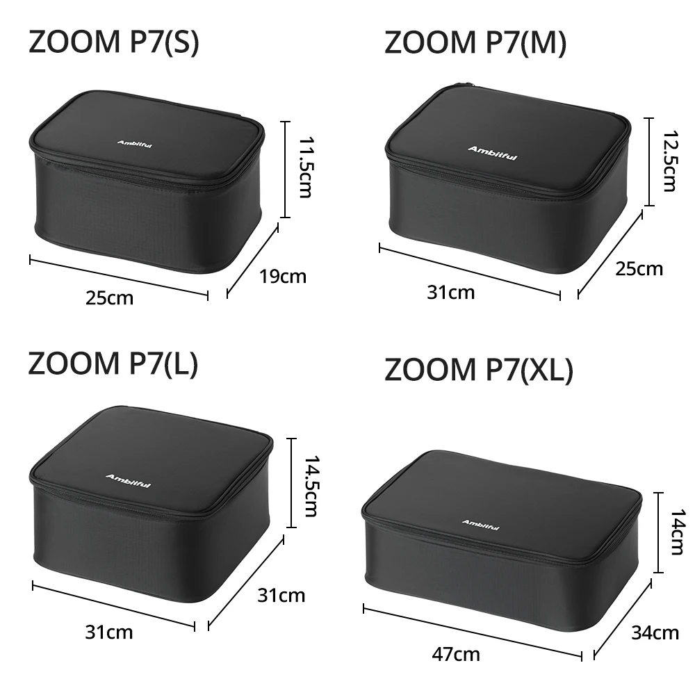 Фото AMBITFUL Zoom P7 II Сумка для переноски фотостудии Размер S/M/L Дорожная сумка для DLSR Lens Drone GODOX DJI GoPro №3