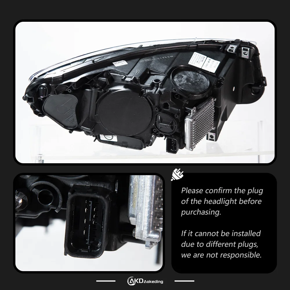 Фото Фара AKD для BMW F07 5GT, светодиодная фара 2010-2017, фары для 5 серии GT, дневные ходовые огни, указатели поворота, дальний свет, ангельские глазки, проекционная линза. №4