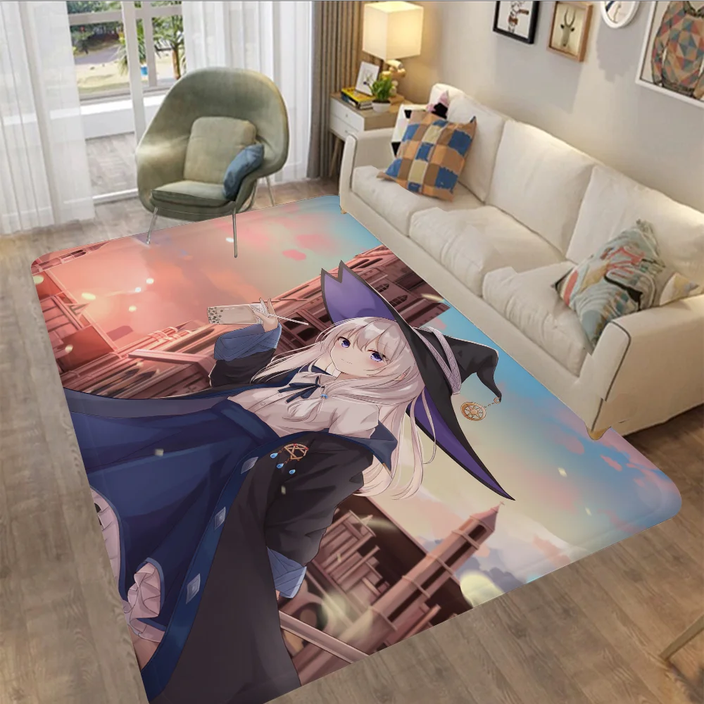 Majo No Tabitabi Door Mat Washable Non-Slip Living Room Sofa Chairs Area Kitchen Toilet Rug