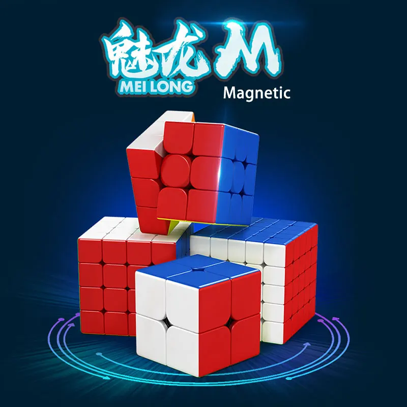 

MoYu Meilong M Magnetic Version 2x2 3x3 4x4 5x5 Magic Cube Toy Magnetic Classroom M Speed Puzzle Toys Educational Toy