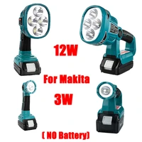 4 modes work light 1814 4v cordless portable led flashlight with usb outdoors spotlight light for makita dml812 without battery
