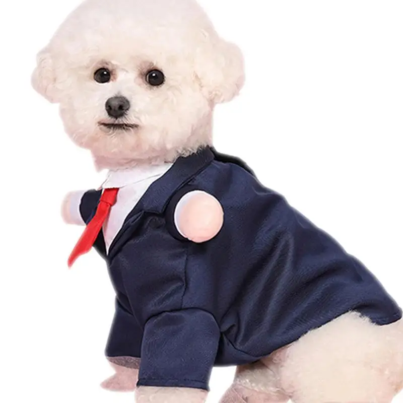 

Dogs Tuxedo Outfit Creative Formal Tuxedo With Red Bow Tie Dog Outfit For Small Medium Dogs Dog Formal Wedding Attire Party