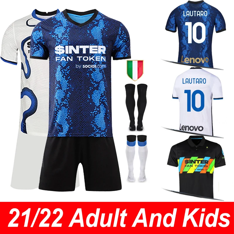 

2021 2022 Inter Home and Away Jersey MILAN ALEXIS SKRINIAR Men and Kids Full Kit Custom Football Shirts Cheaper