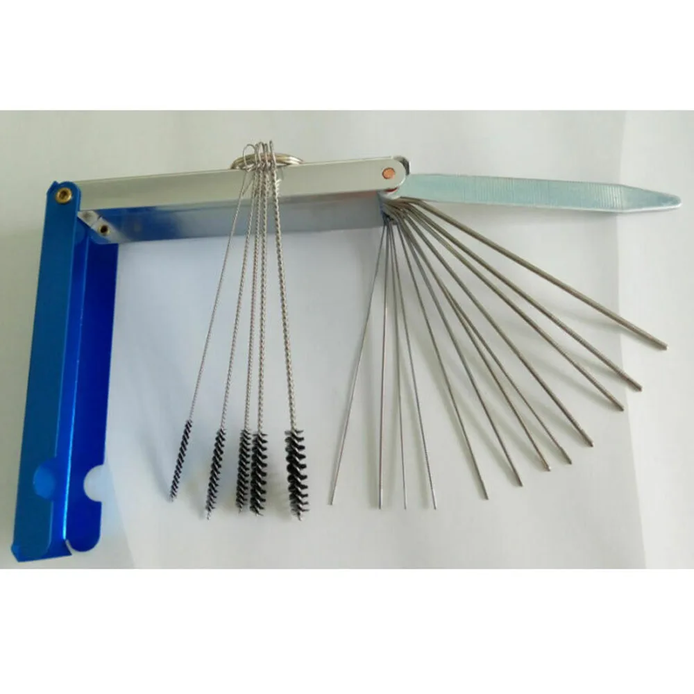 

18pcs/Set Carburetor Cleaning Brush Dirt Jet Remove Tool Kit For Automobile Motorcycle ATV Welder Carb Chainsaw