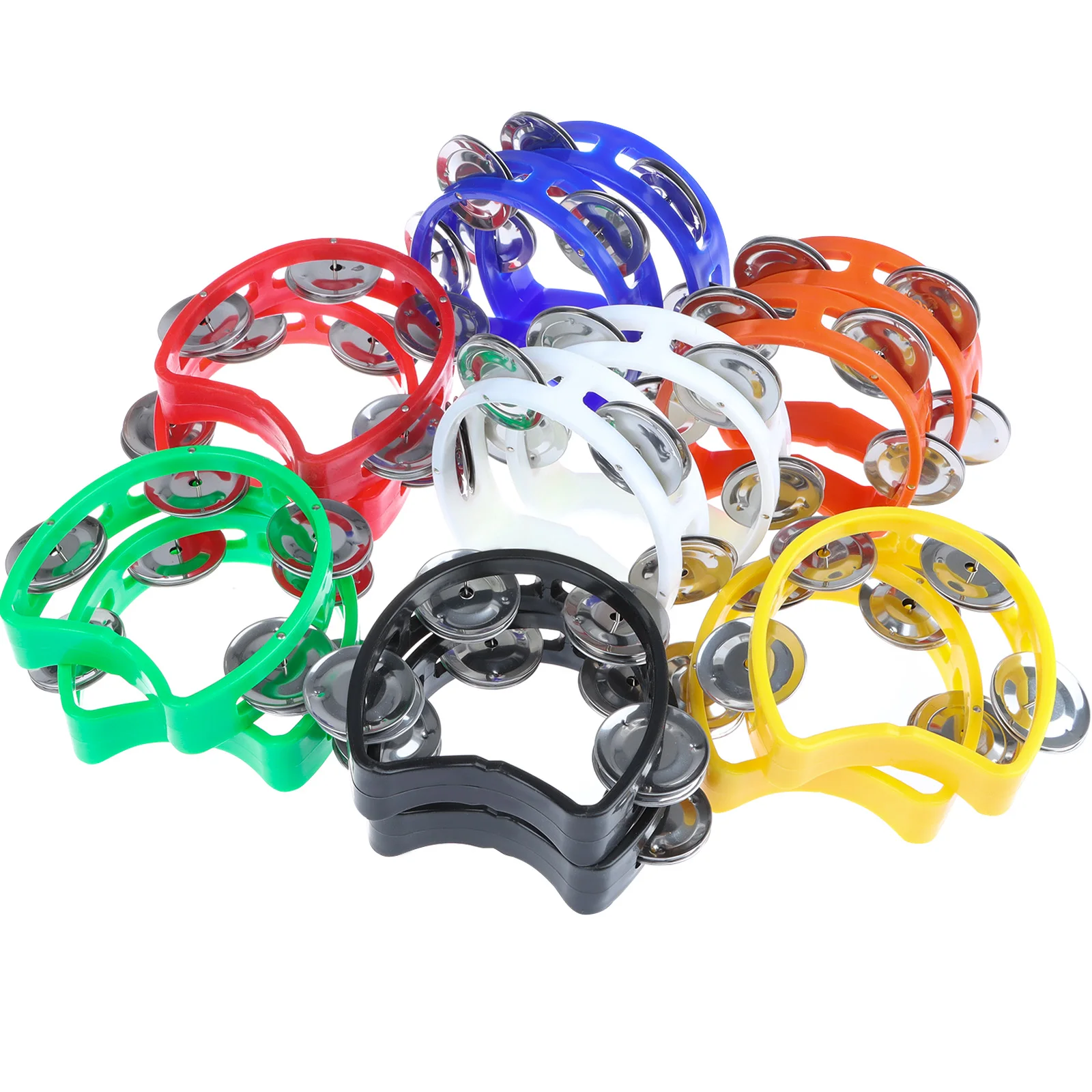 

14 Pieces Plastic Percussion Tambourines