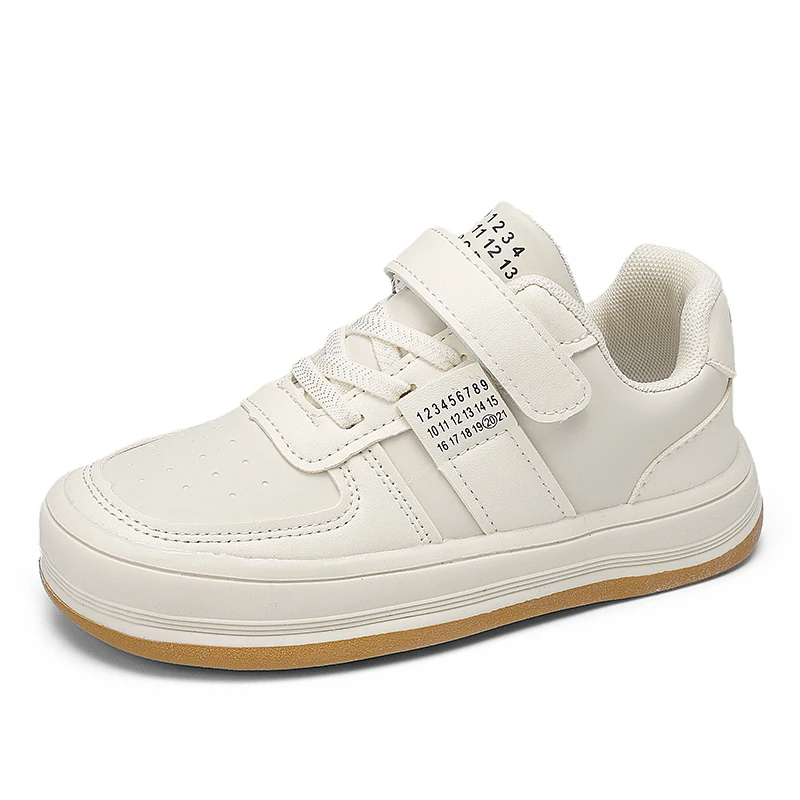 

2022 Newest Kids' Sneakers Breathable Boys Girls Spring Casual Shoes Comfortable Skateboad Shoes Children's Leather Sneakers