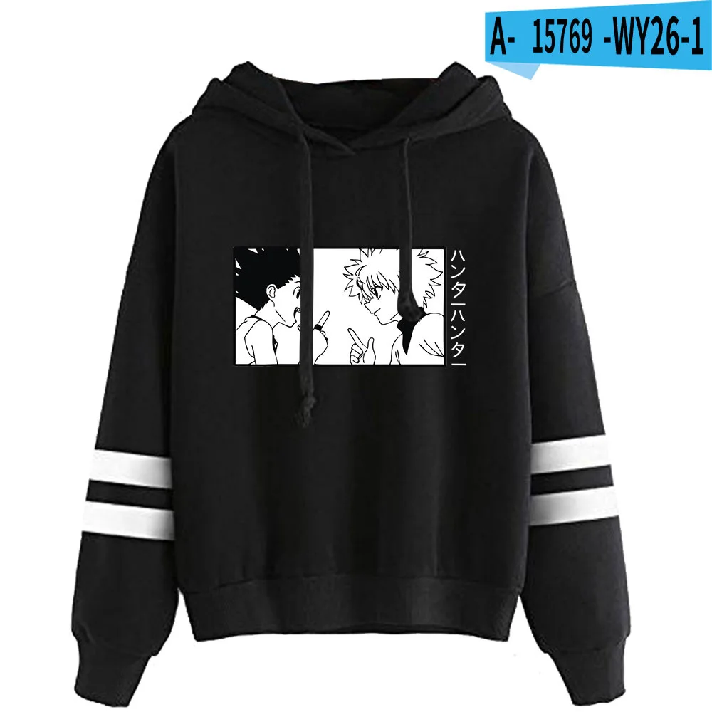 

Милые зимние женские толстовки Hunter X Hunter Killua с аниме-рисунком, смешные Мультяшные женские толстовки Kurapika