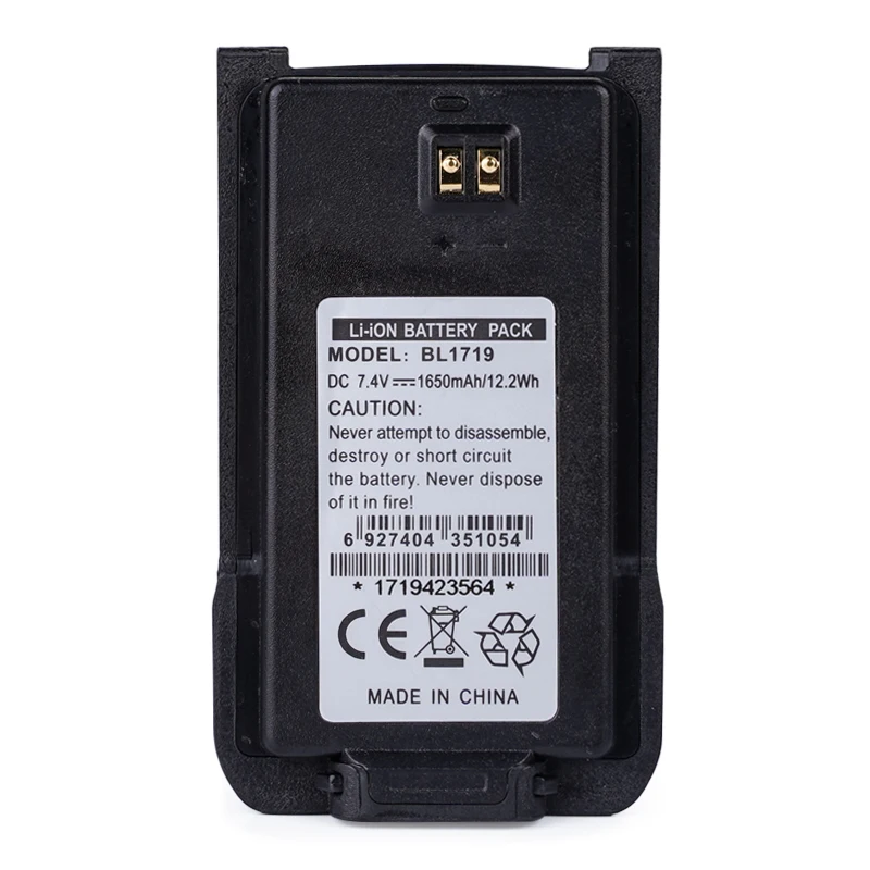 Walkie Talkie Battery BL1719 1650mAh Applicable To HYT Walkie Talkie TC585 TC500S TC510 TC560 TC508 Two Way Radio Battery Walkie Talkie Battery BL1719 1650mAh Applicable To HYT Walkie Talkie TC585 TC500S TC510 TC560 TC508 Two Way Radio Battery