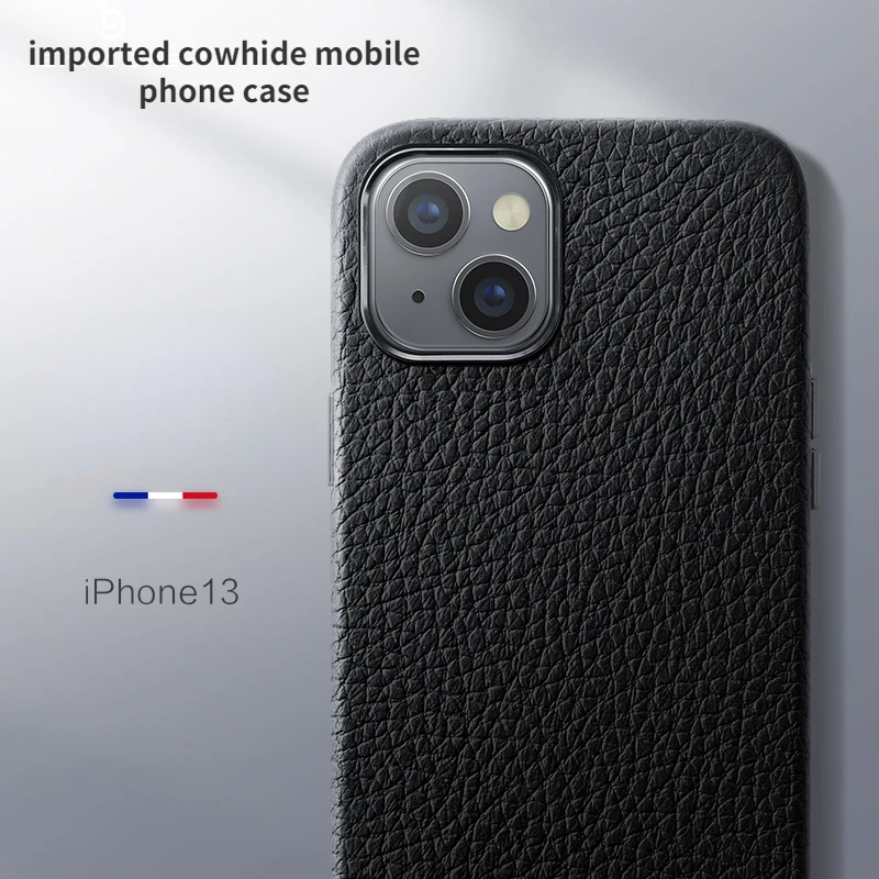

Genuine Cowhide Leather Phone Case for iPhone 13 12 11 Pro Max 12 13 Mini 11 12 Pro Max X XR XS Max 7 8 Plus SE 2020 Back Cover