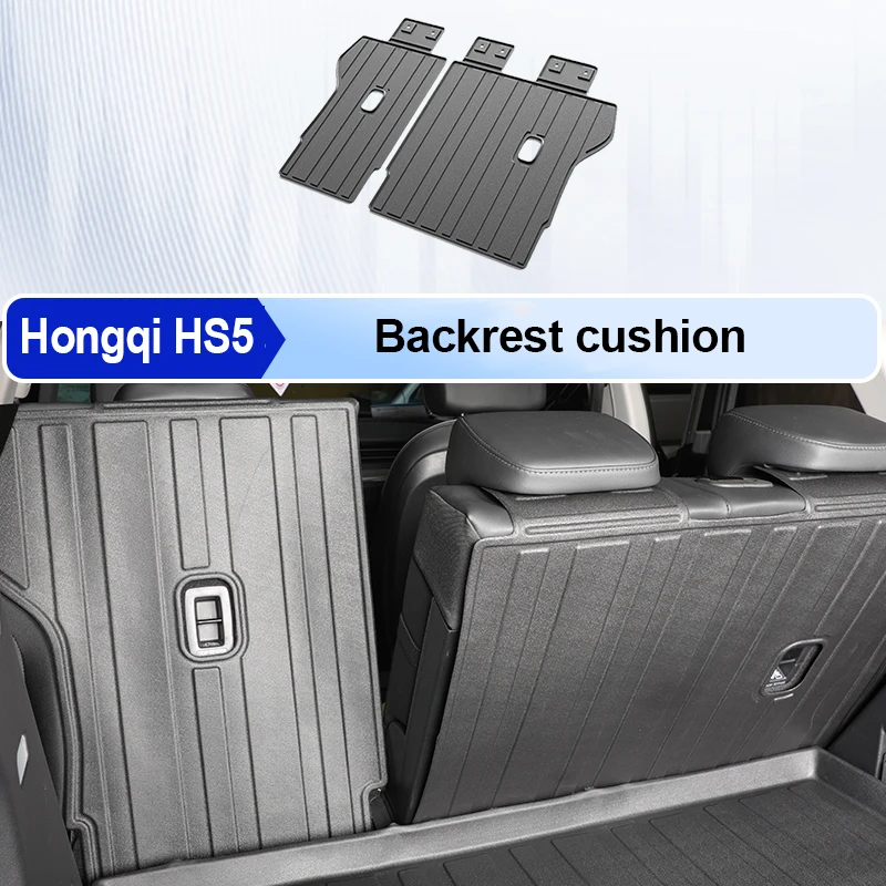 

Аксессуары для Hongqi HS5 2019-2024 2020 2021 2022 2023 TPE Нескользящие коврики для багажника Водонепроницаемый лоток для багажника Экологичный ковер Грузовой