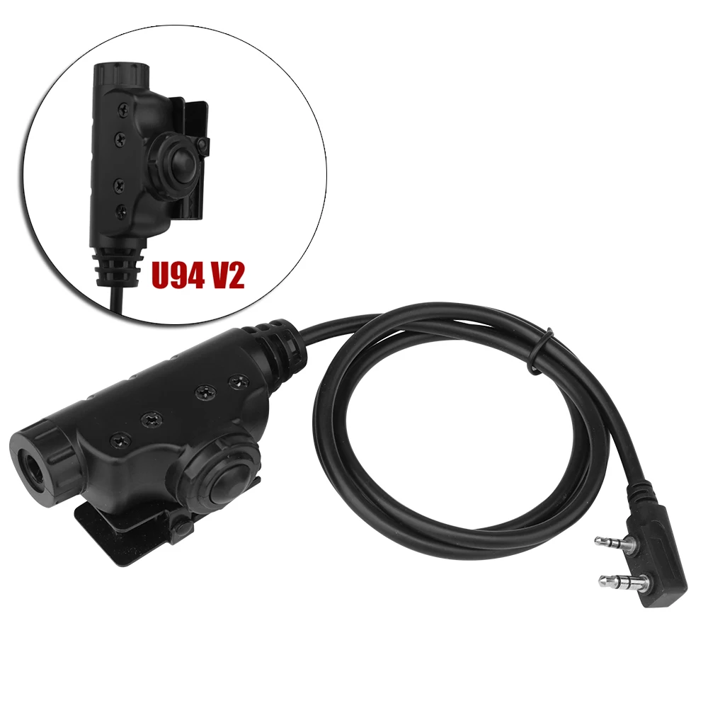 

NEW Tactical U94 V2 Model PTT Cable Plug Military Hunting Headset Adapter PTT for Walkie Talkie Motorola Kenwood BAOFENG Radio