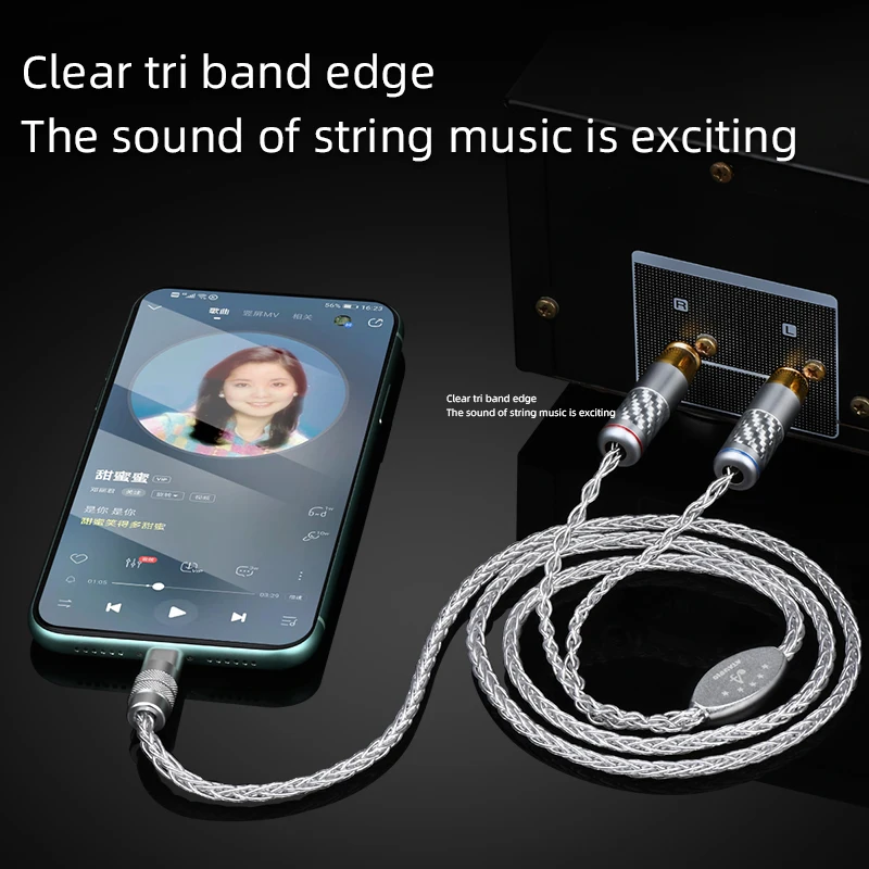 ATAUDIO HIFI Lightning на RCA кабель аудио Aux адаптер для iPhone lightning to2rca Y КАБЕЛЬ |