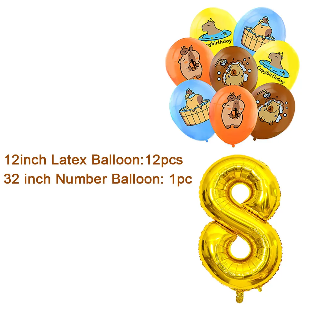 

Латексные шары с изображением капибар