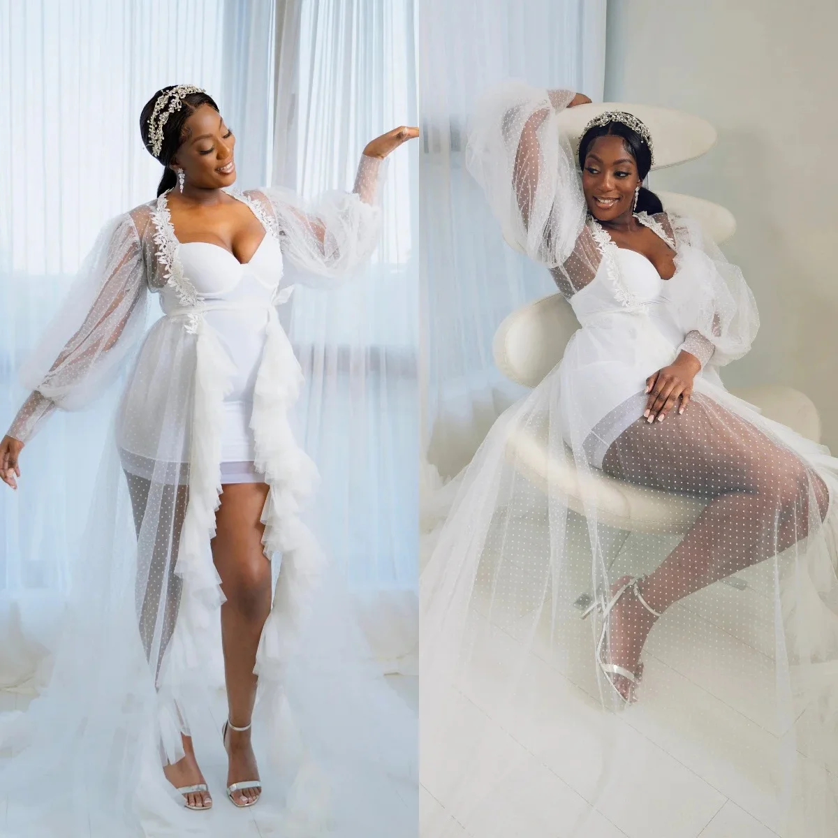 Сексуальный кружевной свадебный халат на заказ женское платье ночная рубашка с