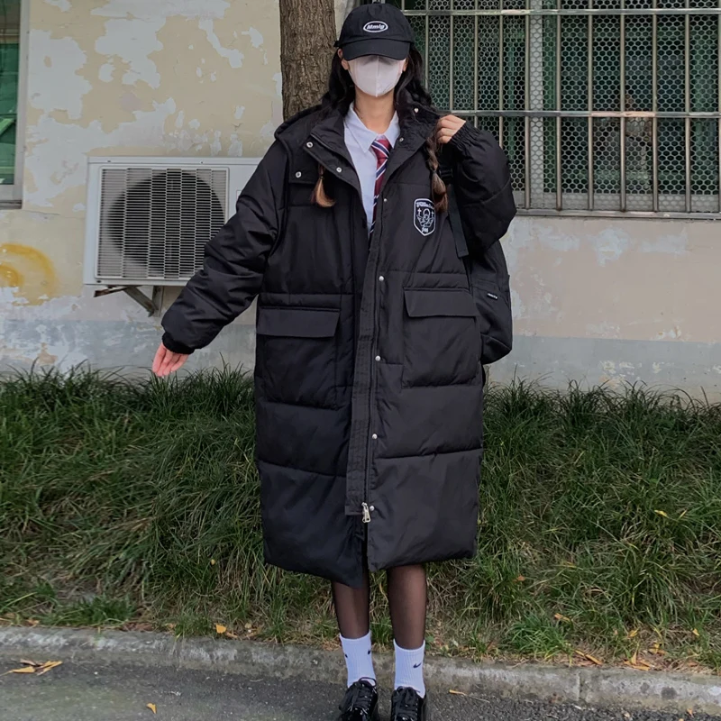 Новинка 2022 зимнее пальто женское утолщенное теплое пуховое хлопковое средней