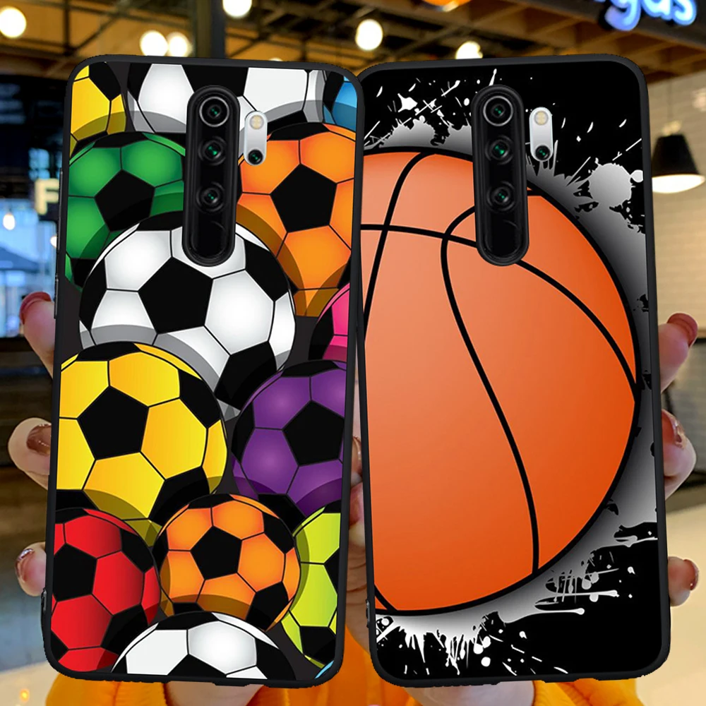 

Fashion Football Basketball Coque Funda for Xiaomi Mi 9T Redmi Note 5 6 7 8 8T 9 9S 10 10Pro K20 K30 9T Pro Phone Case Cover