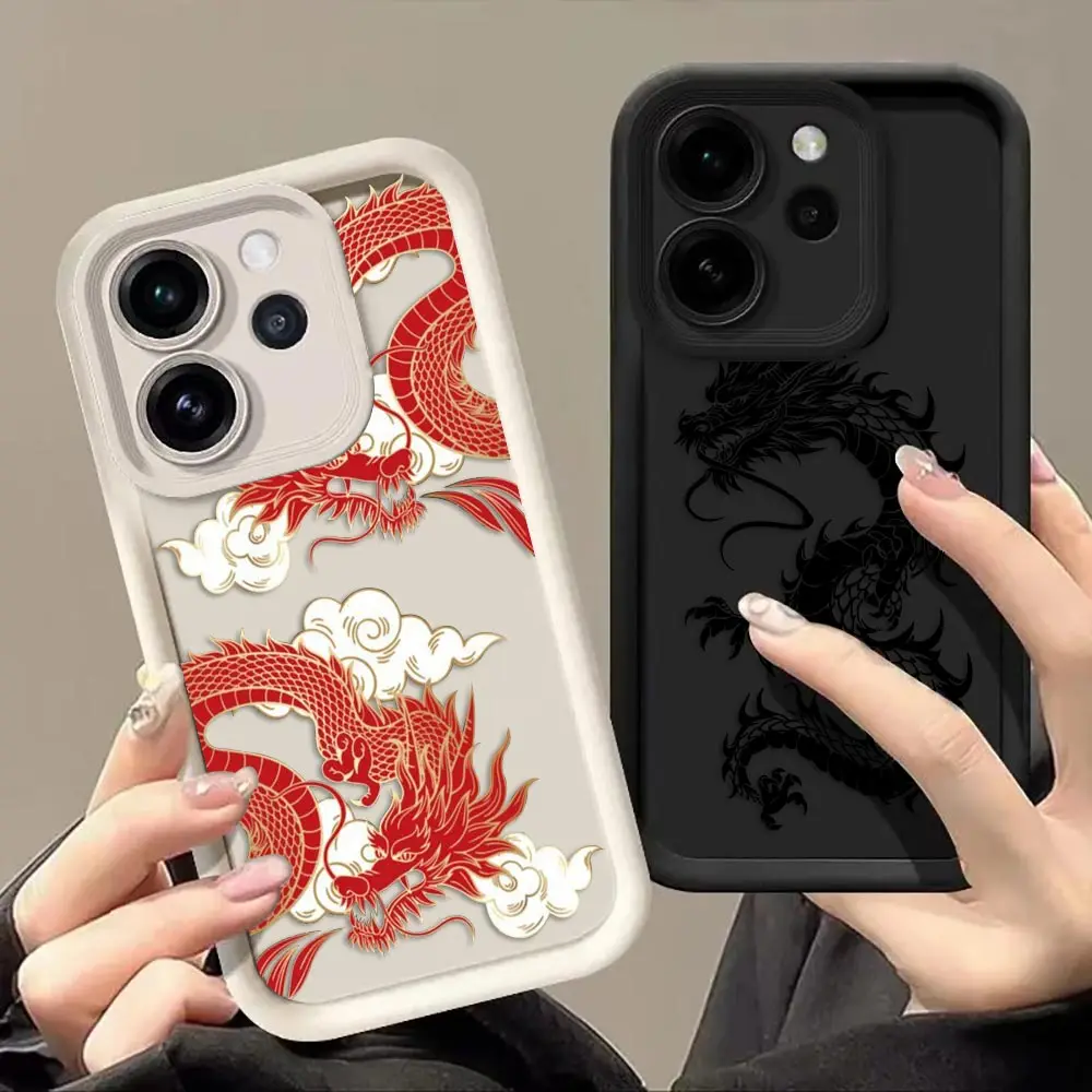 Фото Чехол для телефона с рисунком дракона в мультяшном стиле для HONOR X9D X9B X9C X9A X8D X8C X8B X8A X8 X7A X6B X6A X7 X9 MAGIC 5 6 7 8 №1