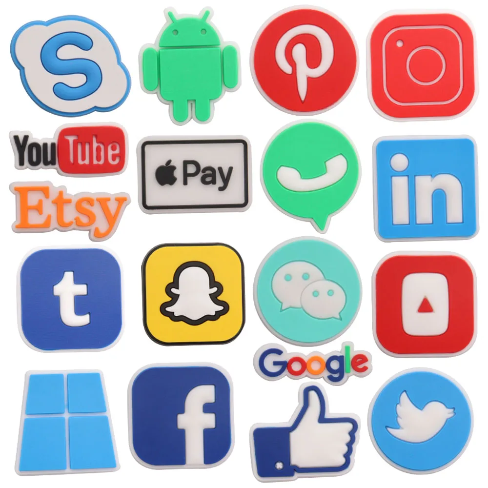 

1-18 шт., силиконовые украшения для тапочек