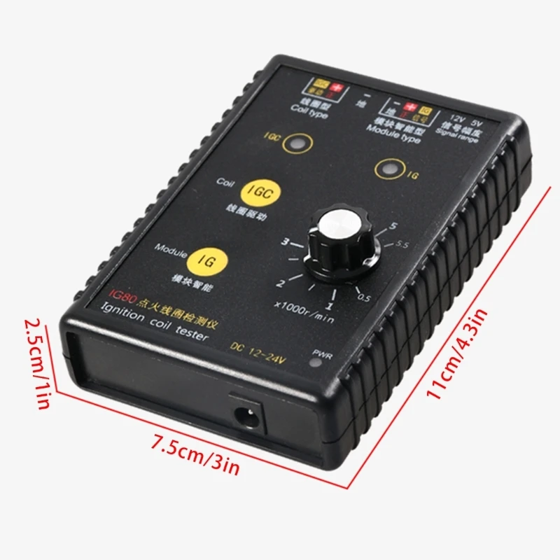Тестер катушки зажигания автомобиля бензин природный газ детектор катушек IG80
