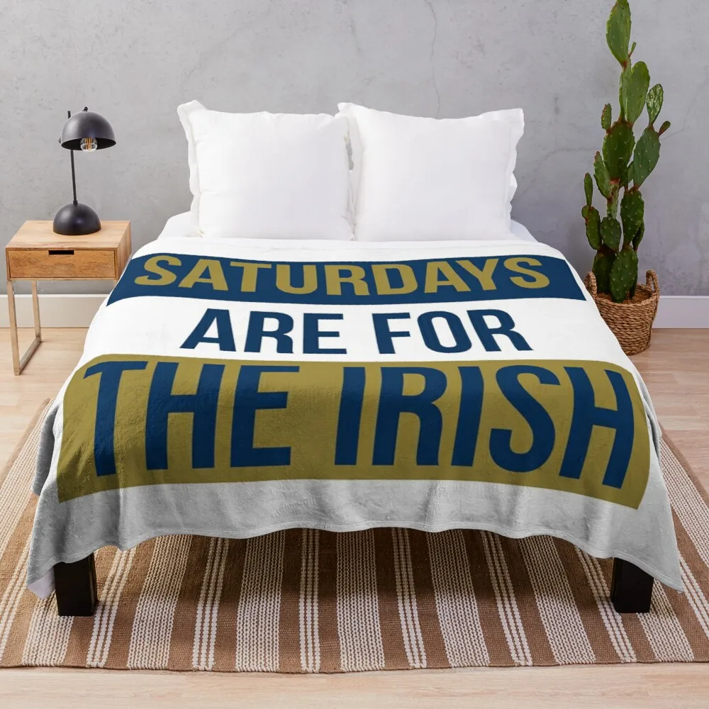 

Saturdays Are For The Irish Shirts & Stickers Throw Blanket soft plush plaid stuffed blankets large fluffy plaid