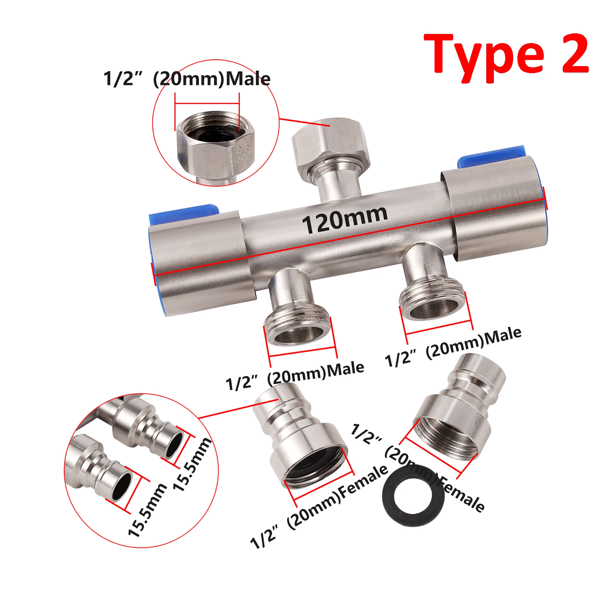 

Dual Control 2 Outlet Faucet