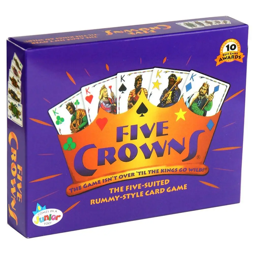 

Five Crowns Board Game Full English Version For Home Party Adult Financing Family Playing Leisure Rummy-style cards game