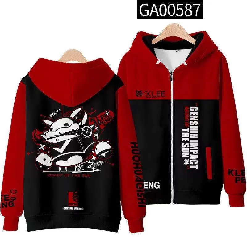 CosAn Game Genshin Impact Klee куртки косплей костюм толстовка прекрасное повседневное пальто