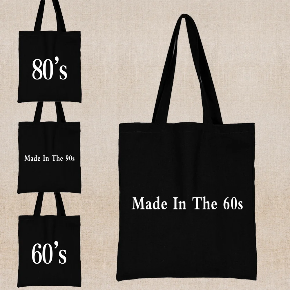 

Многоразовая Холщовая Сумка-тоут для покупок, с мультяшным принтом