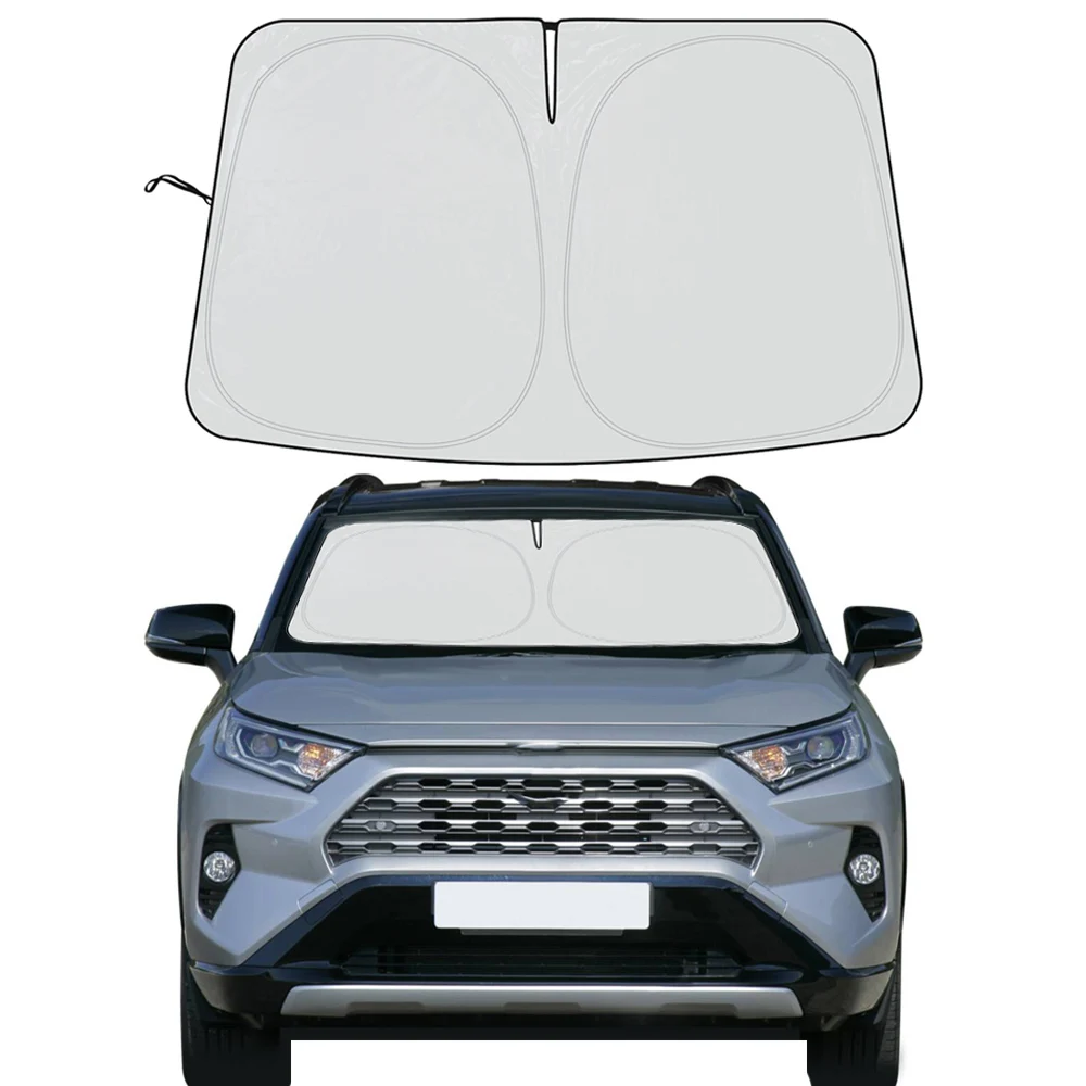 For Toyota RAV4 Car Windshield Sun Shade Covers Visors Front Window Sunscreen Protector Parasol Coche Sunshade Accessories