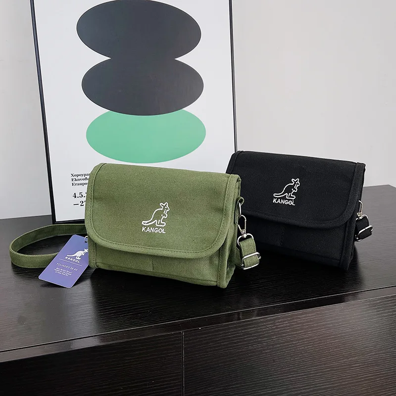 

2023 New Contrasting Color Messenger Bag Unisex Simple Small Bag Mobile Phone Bag Trendy Shoulder Bag