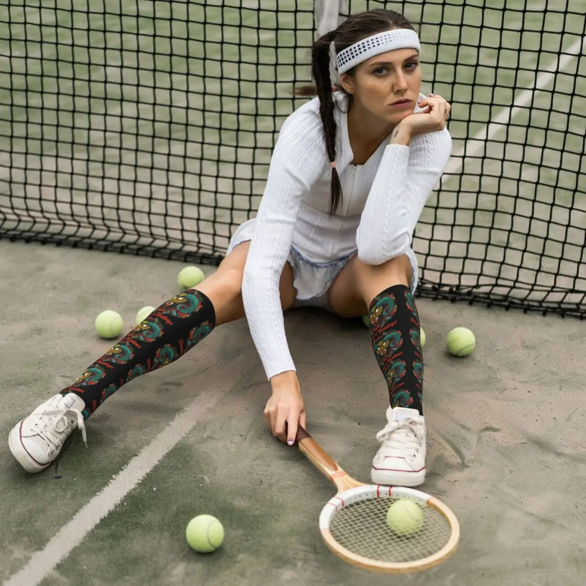 Носки Season's Beatings Krampus чулки высокого качества в стиле Харадзюку всесезонные