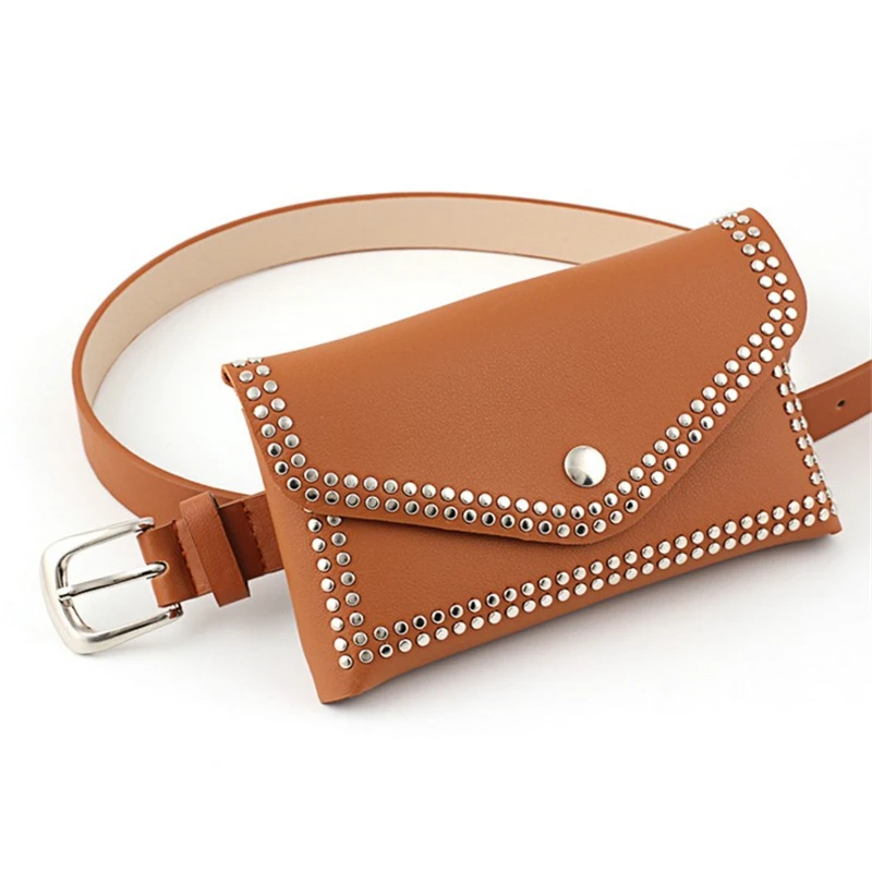 

2022 Luxury Belt for Women Personality Round Rivet Decorative Waist Belt Pin Buckle Female Belts Imitation Leather Belts