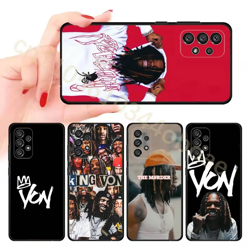 Фото Чехол для телефона Raper K-King Von для Samsung Galaxy A20,21s,22,31,32,52,71,80,A91,5G, красочный чехол для смартфона, красивый чехол для смартфона №1
