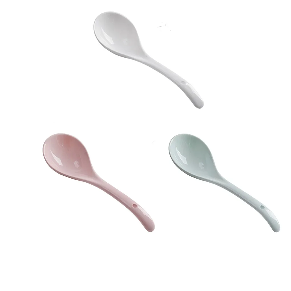 

Spoon Cute Smooth Dinning Utensils Tableware Spoons Dinnerware Accessories Hotel Restaurant Kitchen Home Supplies White