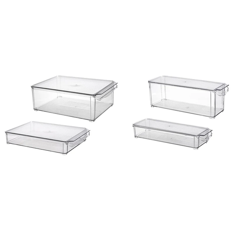 

Контейнер для хранения в холодильнике, контейнер для мусора, составной контейнер для хранения в холодильнике, прозрачная пластиковая фотог...