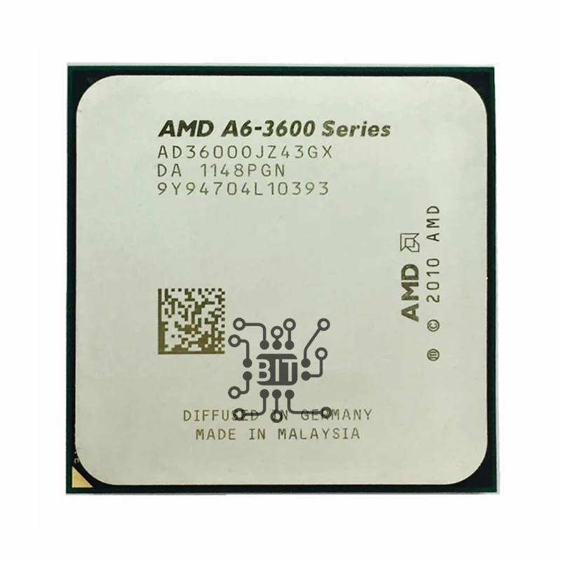 

AMD A6-Series A6 3600 2,1 GHz четырехъядерный процессор AD3600OJZ43GX разъем FM1
