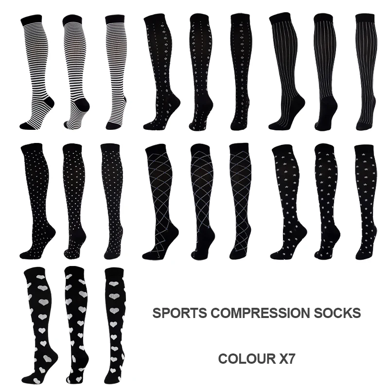 Women Compression Sock Female Medical Cycling ONE Pair Medical Nursing Women Sports Compression Medias De Bicycle Running