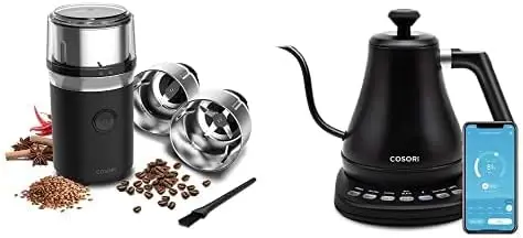 

Coffee Grinders with Cosori Electric Gooseneck Kettle Smart Bluetooth