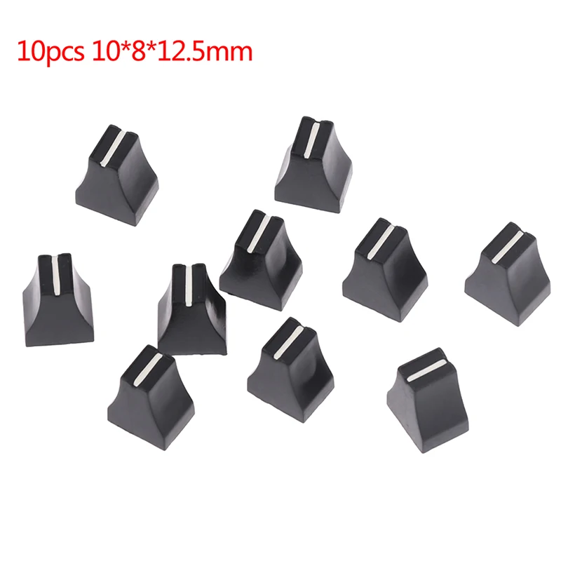 

10 pieces 10×8×12.5mm mixer press button cap DJ disc player switch cap Mixer press button cap console cap