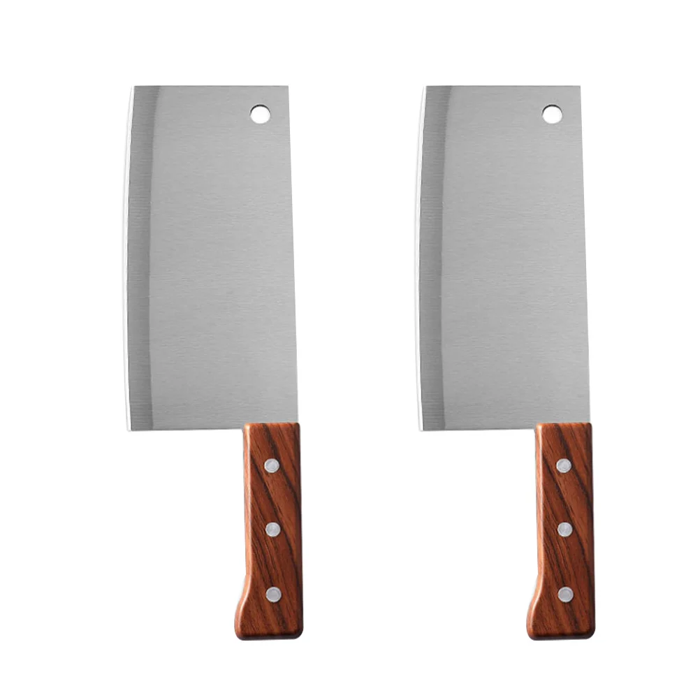 

2 Multipurpose Stainless Steel Cleaver Sharp Tool for Home Restaurant