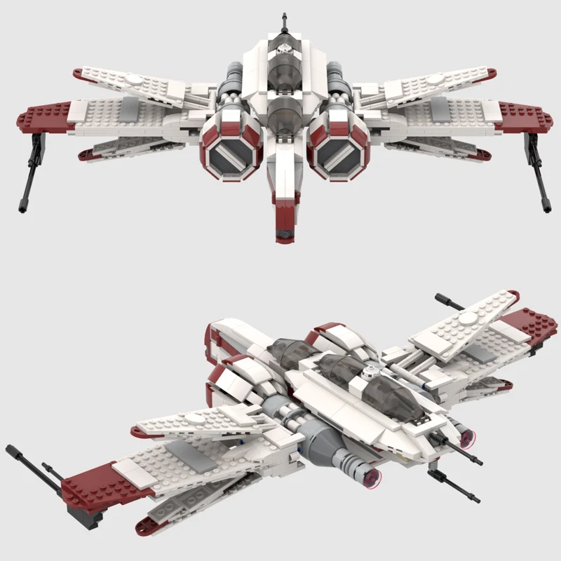 

Конструктор MOC ARC-170 Звездный истребитель сборный MOC V-Wing разведывательный самолет суперсамолет Звездный истребитель сборный блок Подарочна...