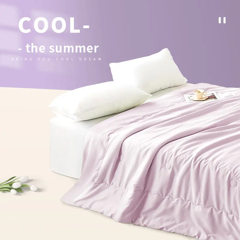 

New Summer Cool Quilt Ice Cream Quilt Double Summer Air-Conditioning Quilt Machine Washable Student Dormitory Single Bed Bedding