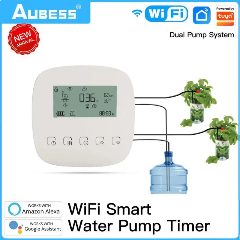 

Remote Control Micro-drip Irrigation Syste Diy Programmable Smart Watering Machine Dual Pump System Tuya Hot Irrigation Syste