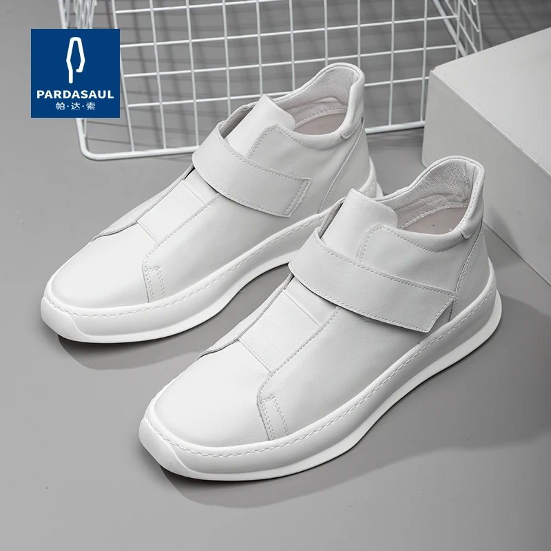 Новые зимние высокие туфли теплая белая обувь модные для скейтборда мужские