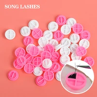 song lash 100 pcs eyelash extension pink white drop glue separated delay cup for eyelashes extension beauty eyelash tool